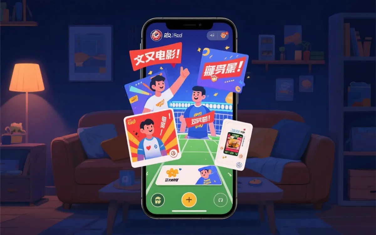 AR观赛互动：手机镜头中叠加应援元素与商品卡片的沉浸式电商体验
